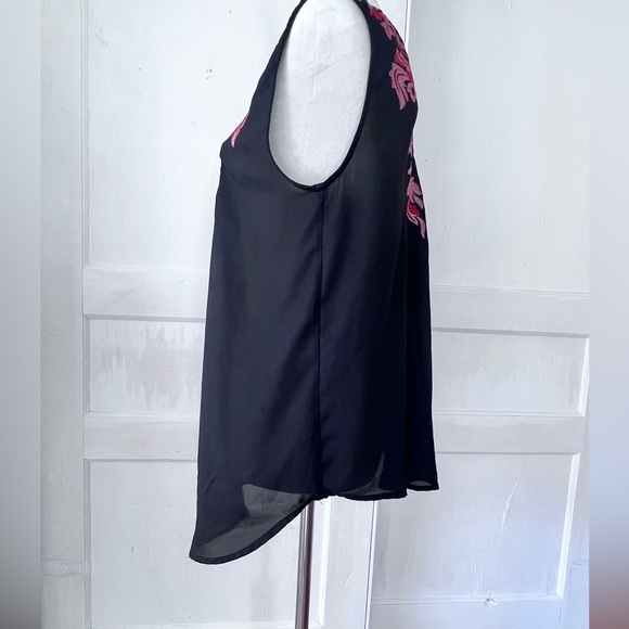 VICI REVERSIBLE EMBROIDERED TOP TASSELS SZ L LIGHTWEIGHT BOHO LAGENLOOK - Picture 6 of 10